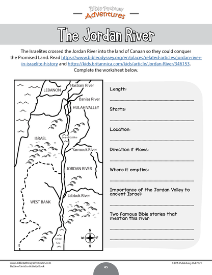 Battle of Jericho Activity Book