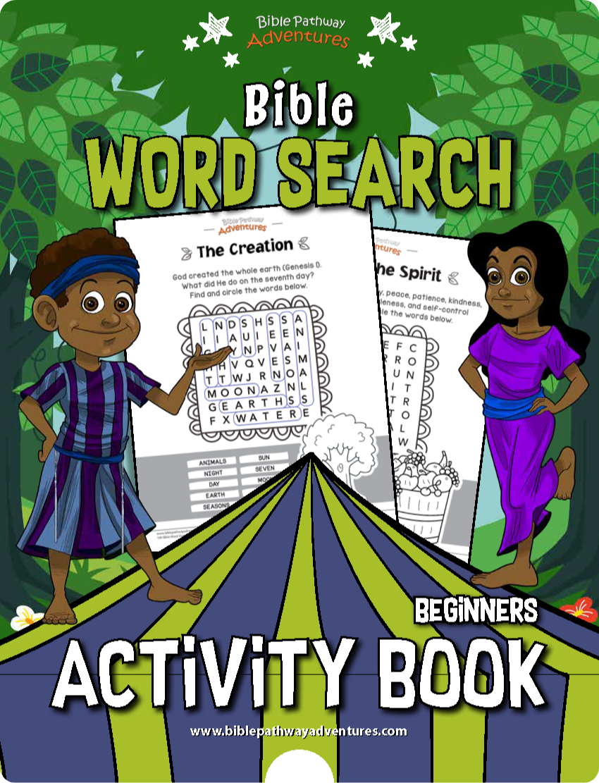 Libro de actividades de búsqueda de palabras bíblicas para principiantes