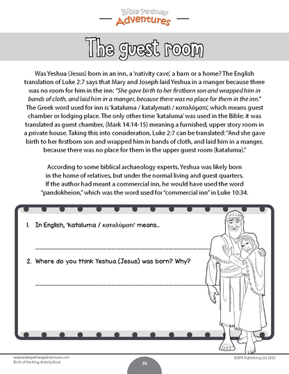 Birth of the King Activity Book (PDF)