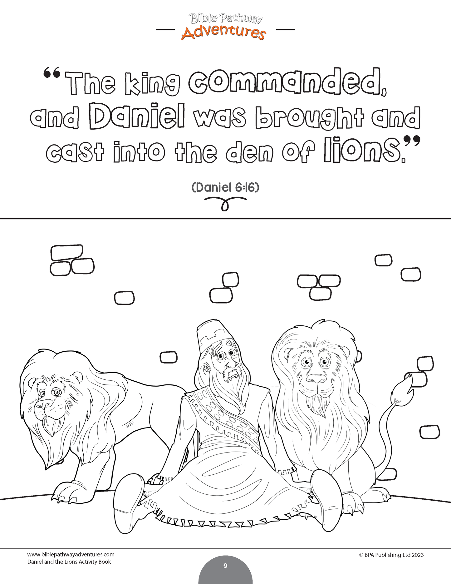 Daniel and the Lions Activity Book (PDF)