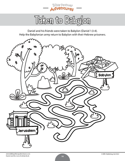 Daniel and the Lions Activity Book (PDF)