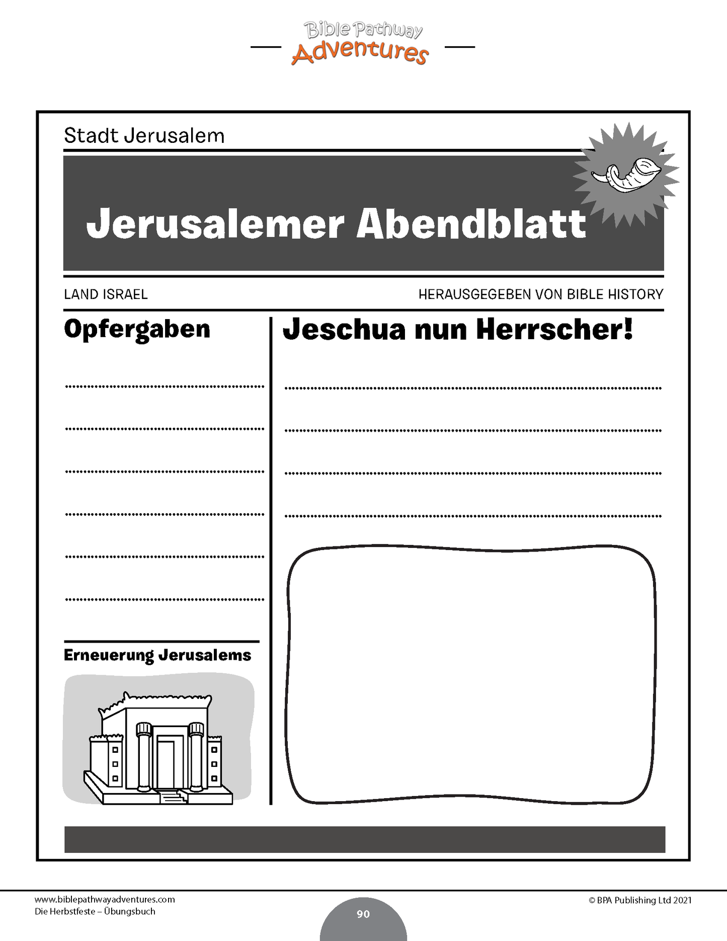 Die Herbstfeste – Übungsbuch (PDF)