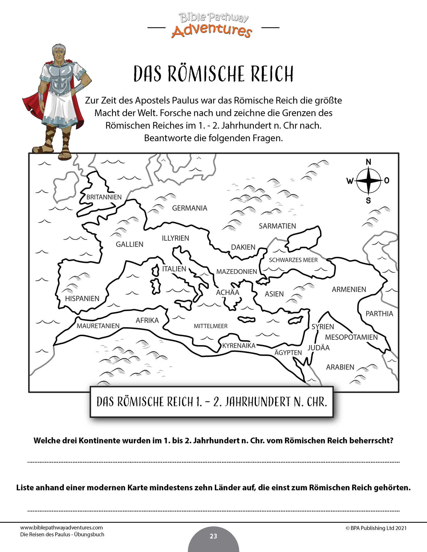 Die Reisen des Paulus - Übungsbuch (PDF)