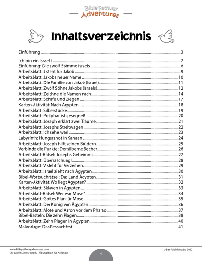 Die zwölf Stämme Israels - Übungsbuch für Anfänger (PDF)