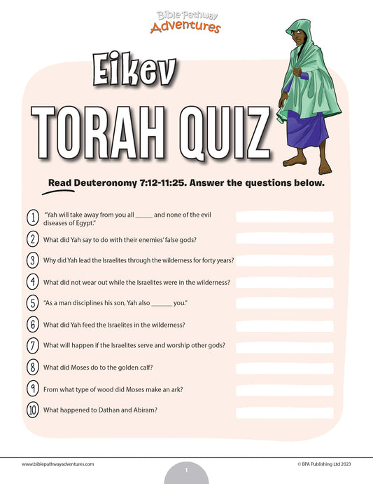 Eikev Torah quiz (PDF)