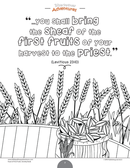 Feast of First Fruits Activity Book (PDF)