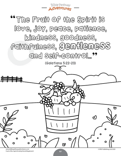 Fruit of the Spirit Activity Book for Beginners