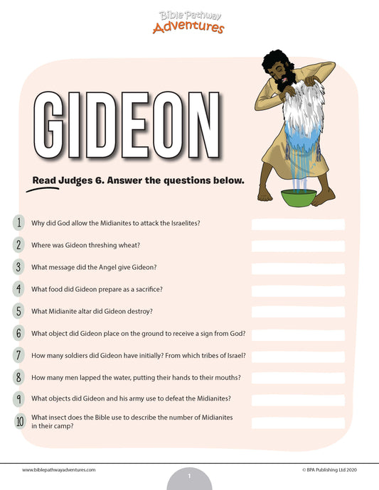Gideon quiz (PDF)