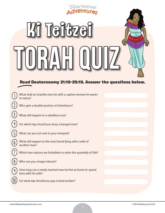 Ki Teitzei Torah quiz (PDF)