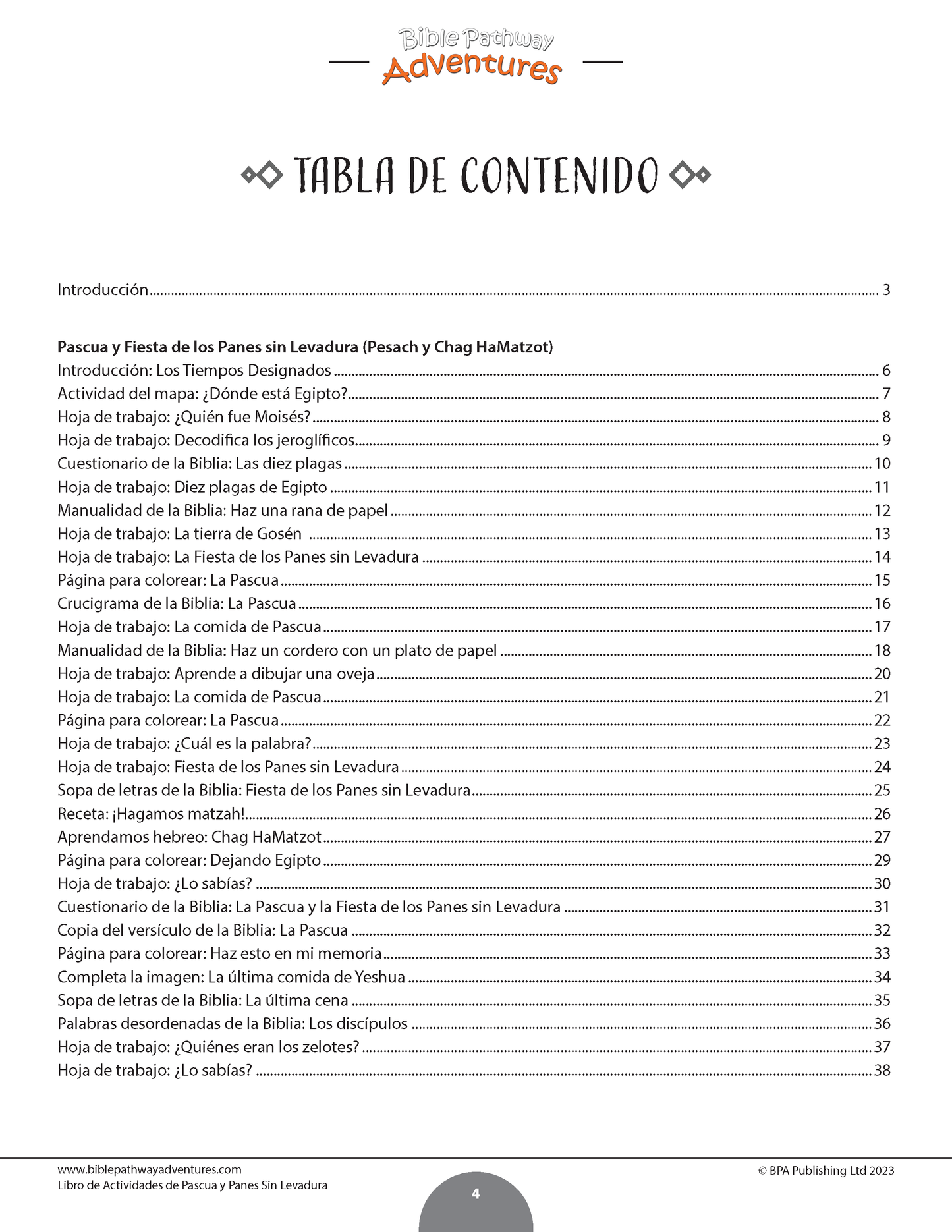 BUNDLE: La historia de la Pascua: Libros de actividades (PDF)