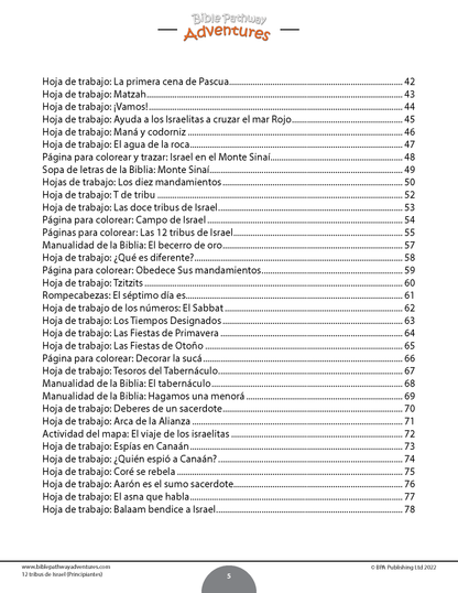 Libro de actividades de las 12 tribus de Israel para principiantes (PDF)
