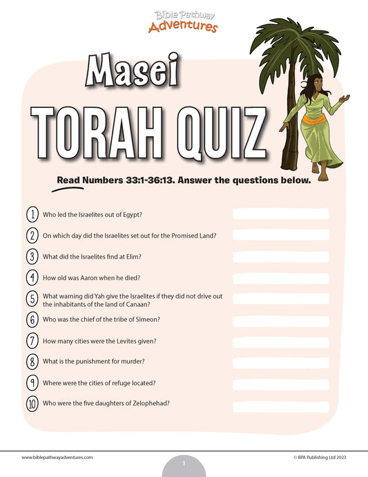 Masei Torah quiz (PDF)