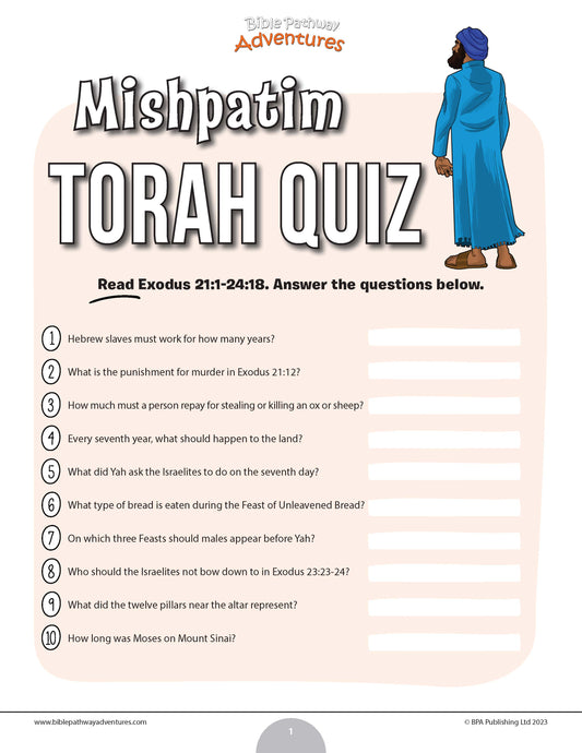 Mishpatim Torah quiz (PDF)
