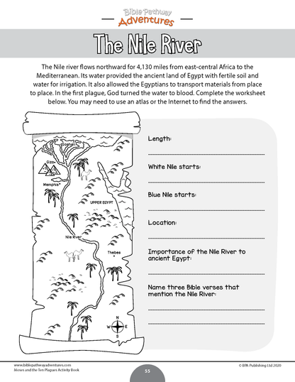 Moses and the Ten Plagues Activity Book (PDF)