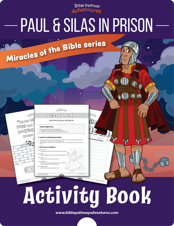 Paul and Silas in Prison Activity Book (PDF) – Bible Pathway Adventures