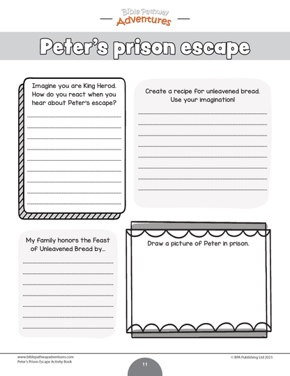 Libro de actividades de escape de la prisión de Peter