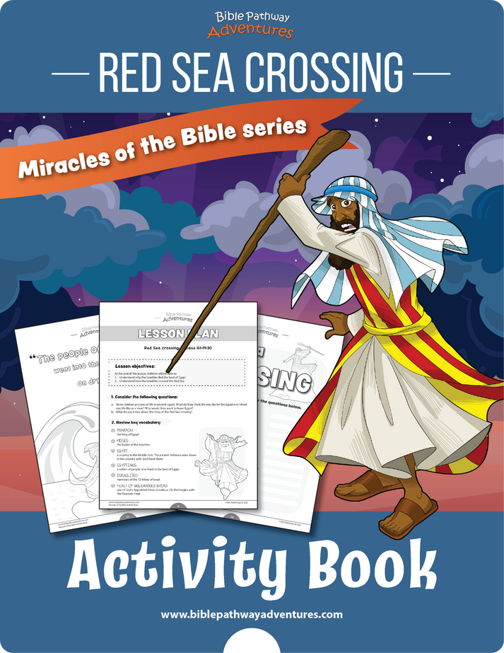 Red Sea Crossing Activity Book (PDF) – Bible Pathway Adventures