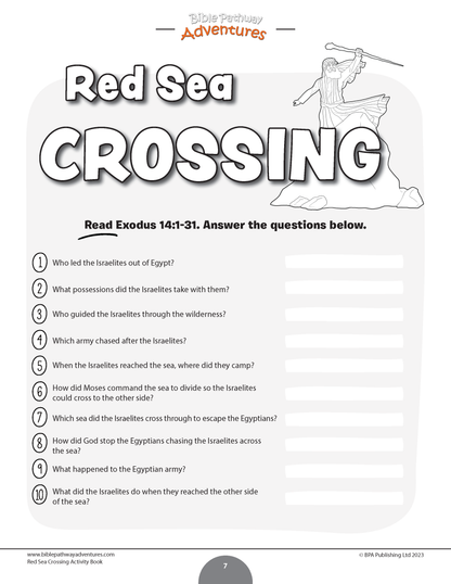 Red Sea Crossing Activity Book