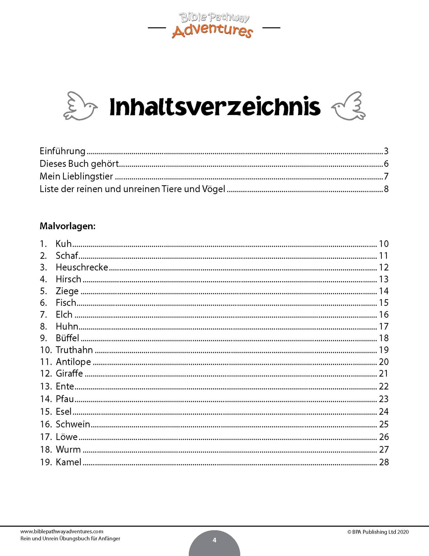 Rein und Unrein Übungsbuch für Anfänger (PDF)