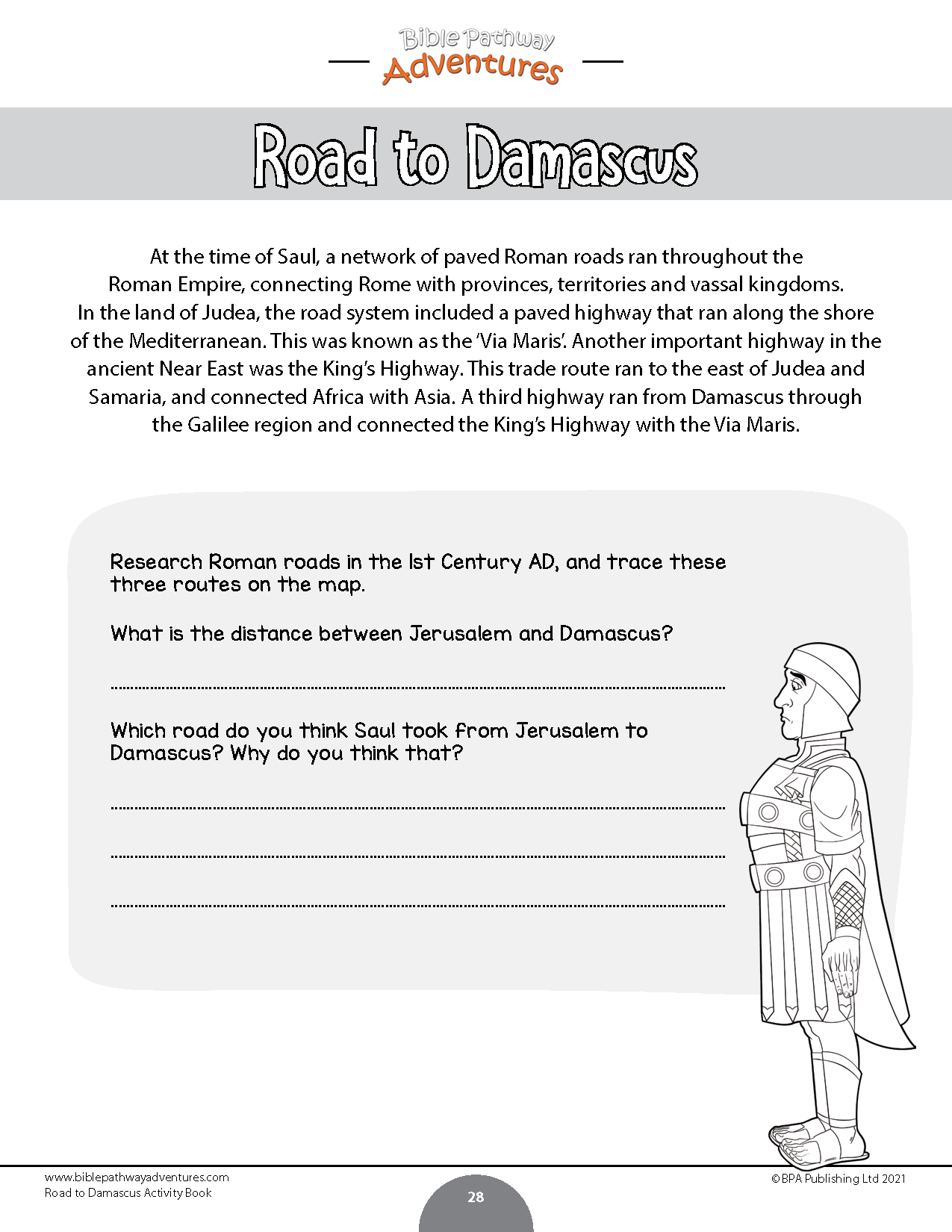 Road to Damascus Activity Book