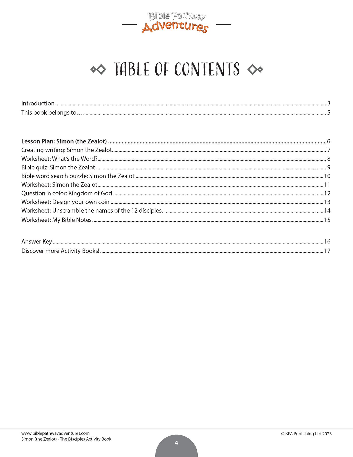 Simon: The Disciple Activity Book (PDF)