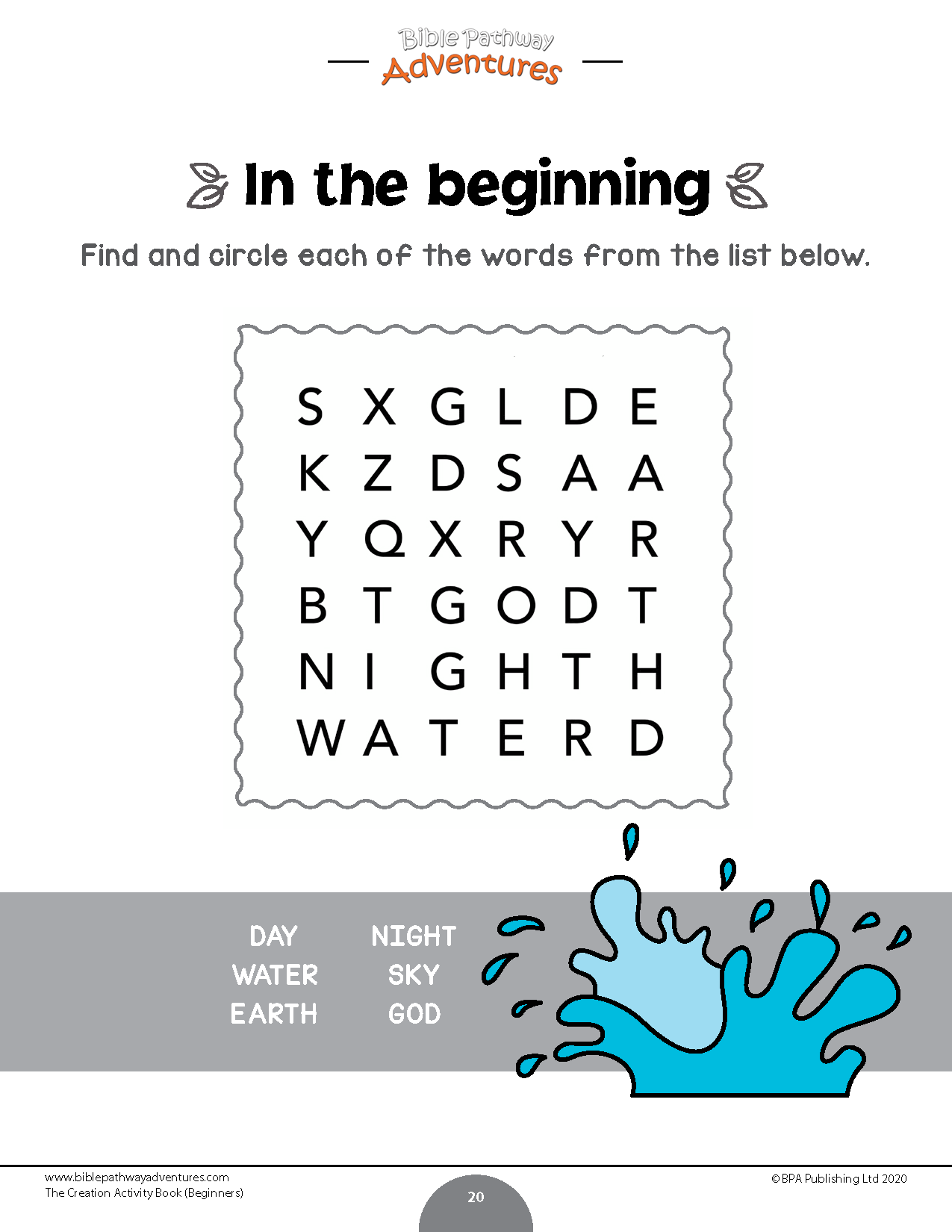 The Creation Activity Book for Beginners (PDF)