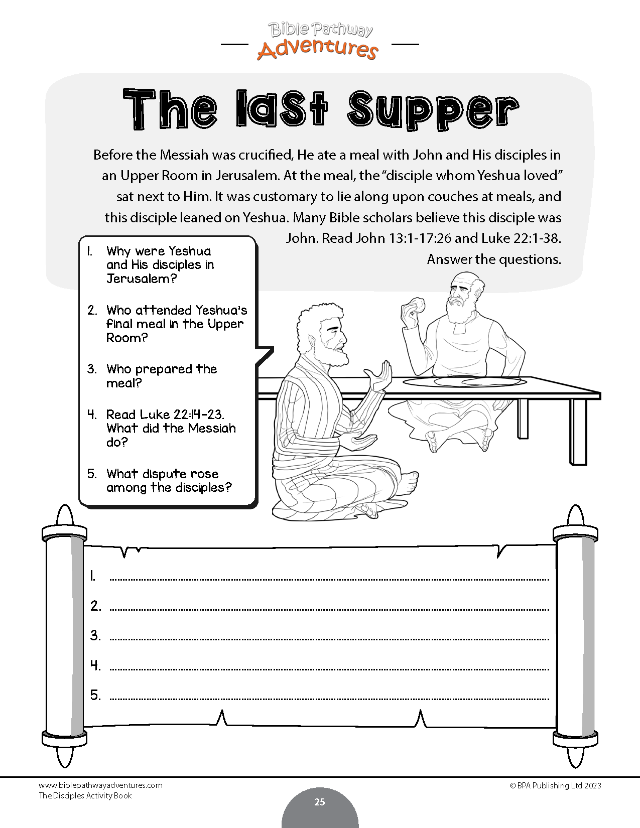 The Disciples Activity Book (PDF)