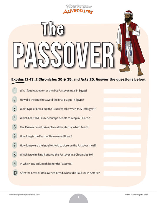 The Passover quiz (PDF)