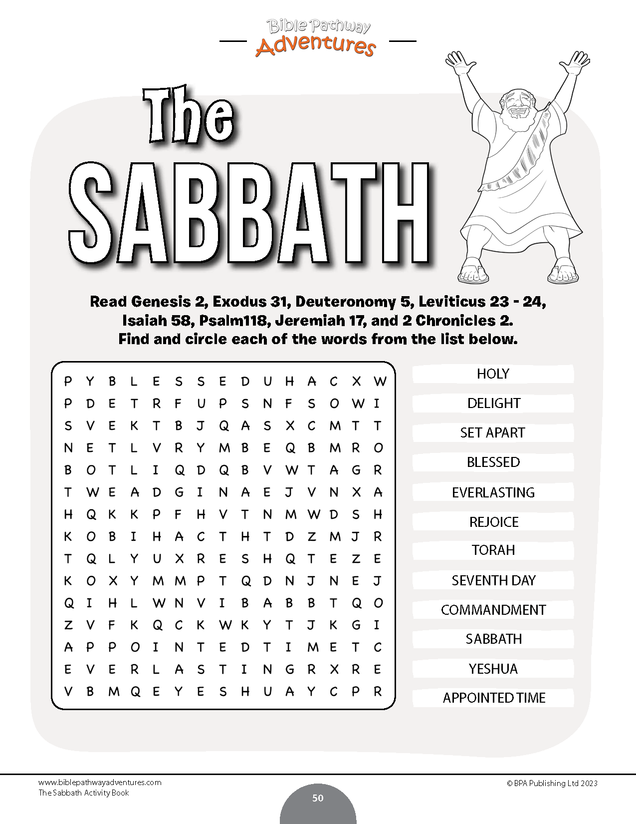 Activity　Book　–　Pathway　Bible　Adventures　The　Sabbath