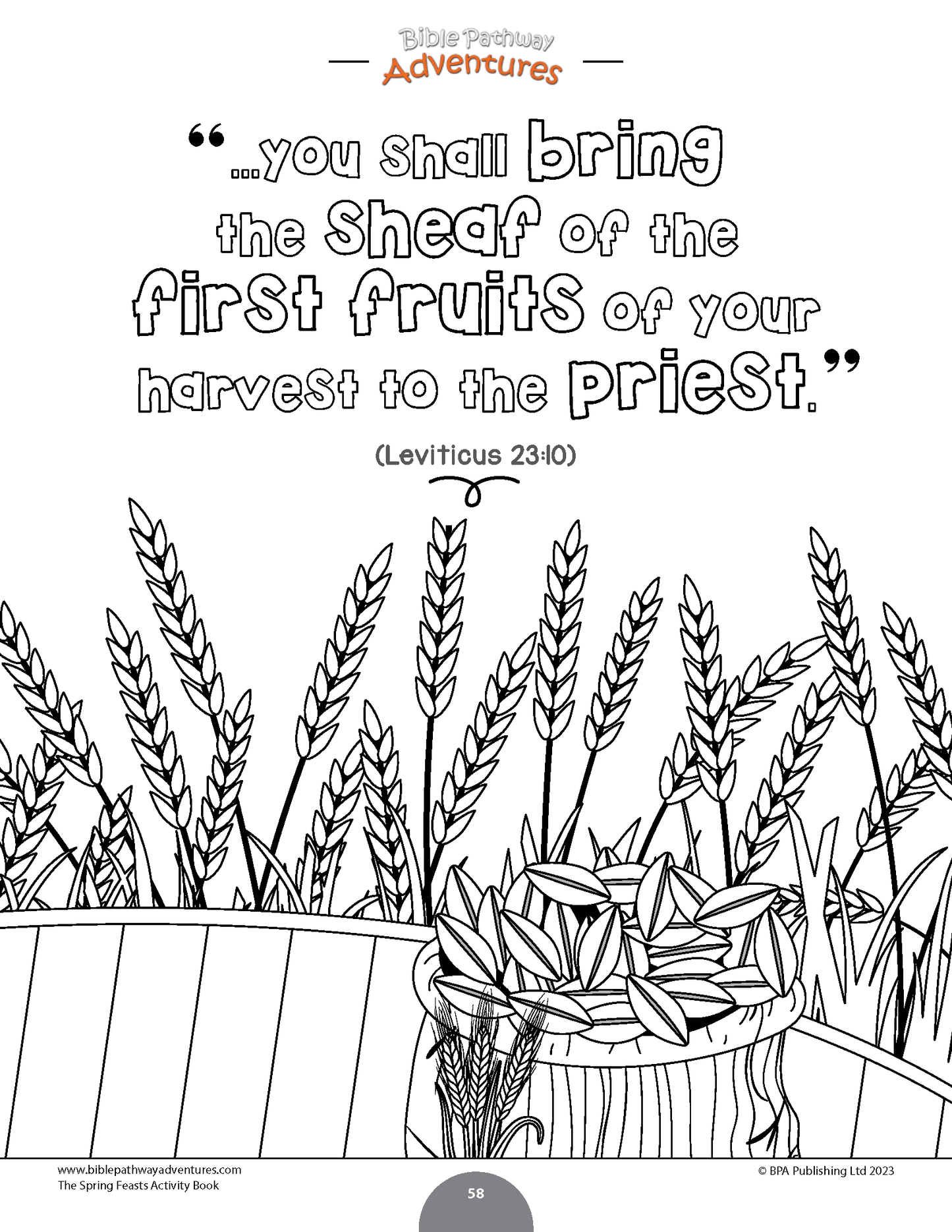 The Spring Feasts Activity Book
