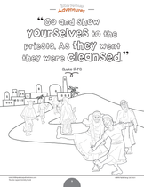 The Ten Lepers Activity Book (PDF) – Bible Pathway Adventures