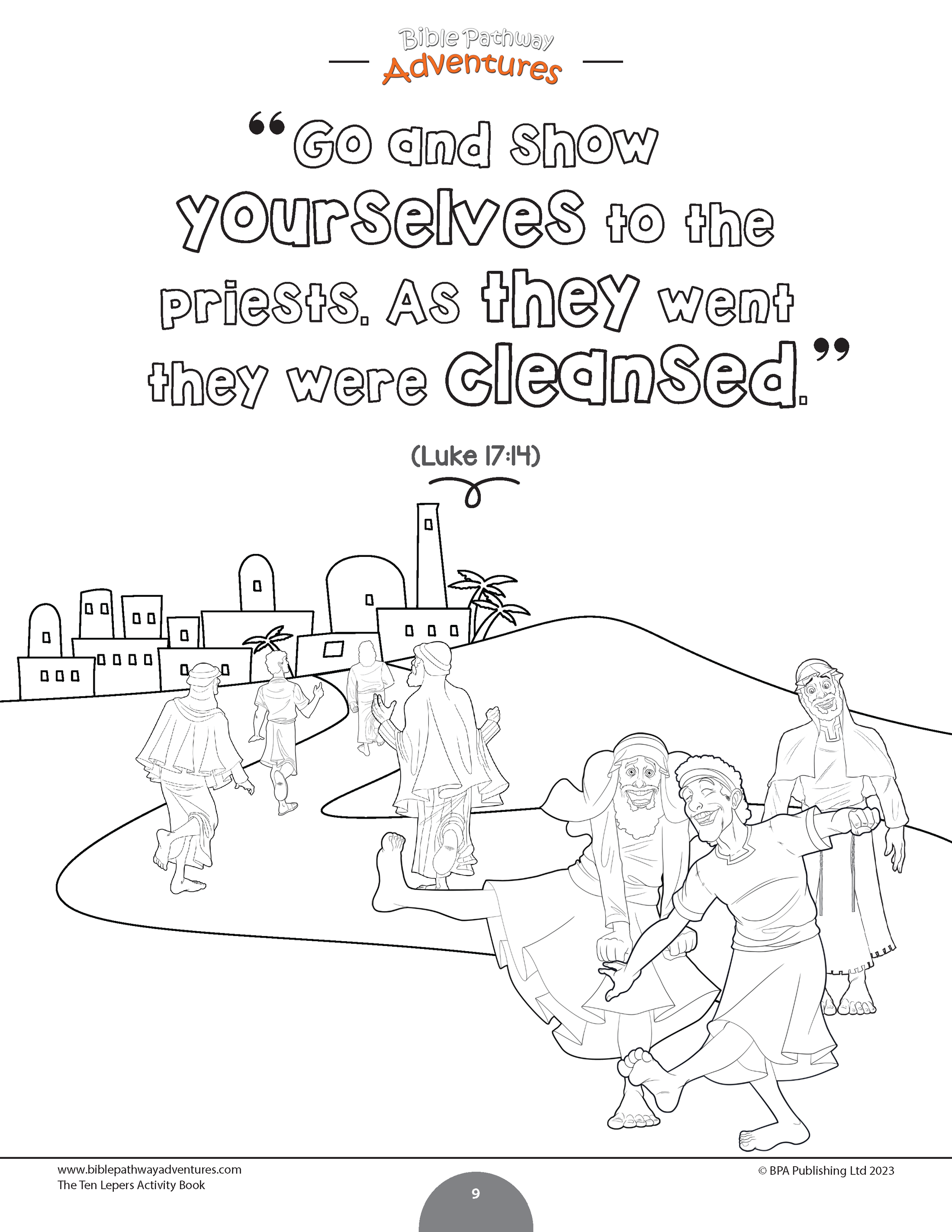 The Ten Lepers Activity Book (pdf) – Bible Pathway Adventures