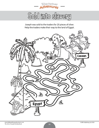 The Life of Joseph Activity Book (PDF) – Bible Pathway Adventures