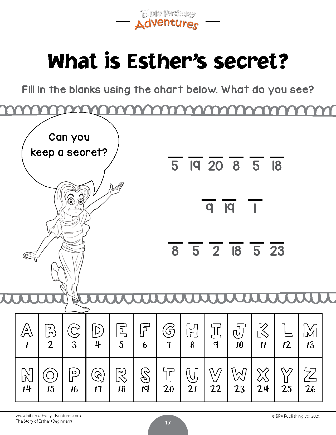 Libro de actividades Esther para principiantes