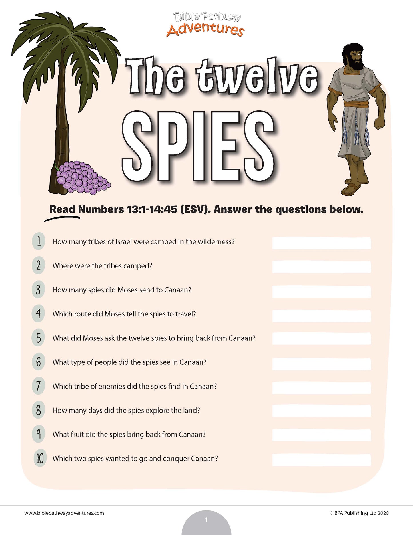 The Twelve Spies quiz (PDF)