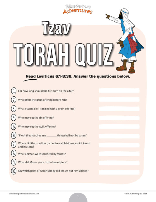 Tzav Torah quiz