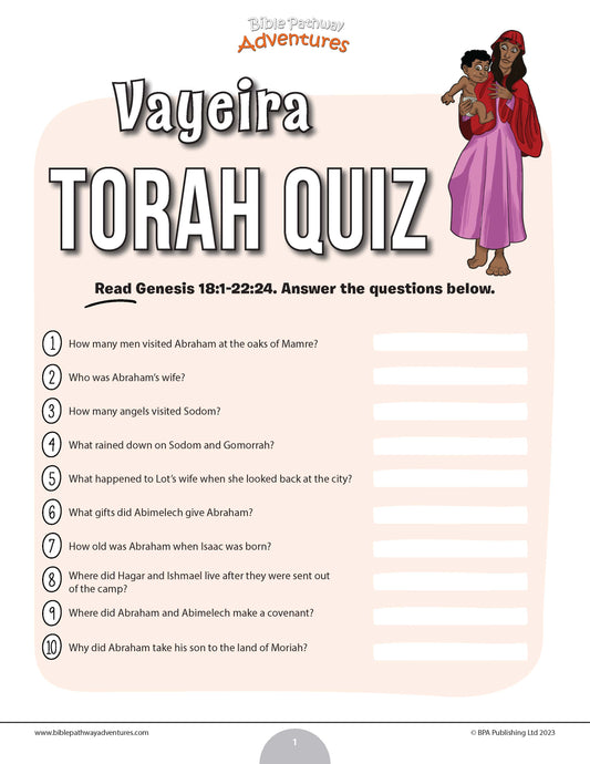 Vayeira Torah quiz (PDF)