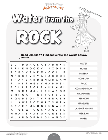 Water from the Rock Activity Book