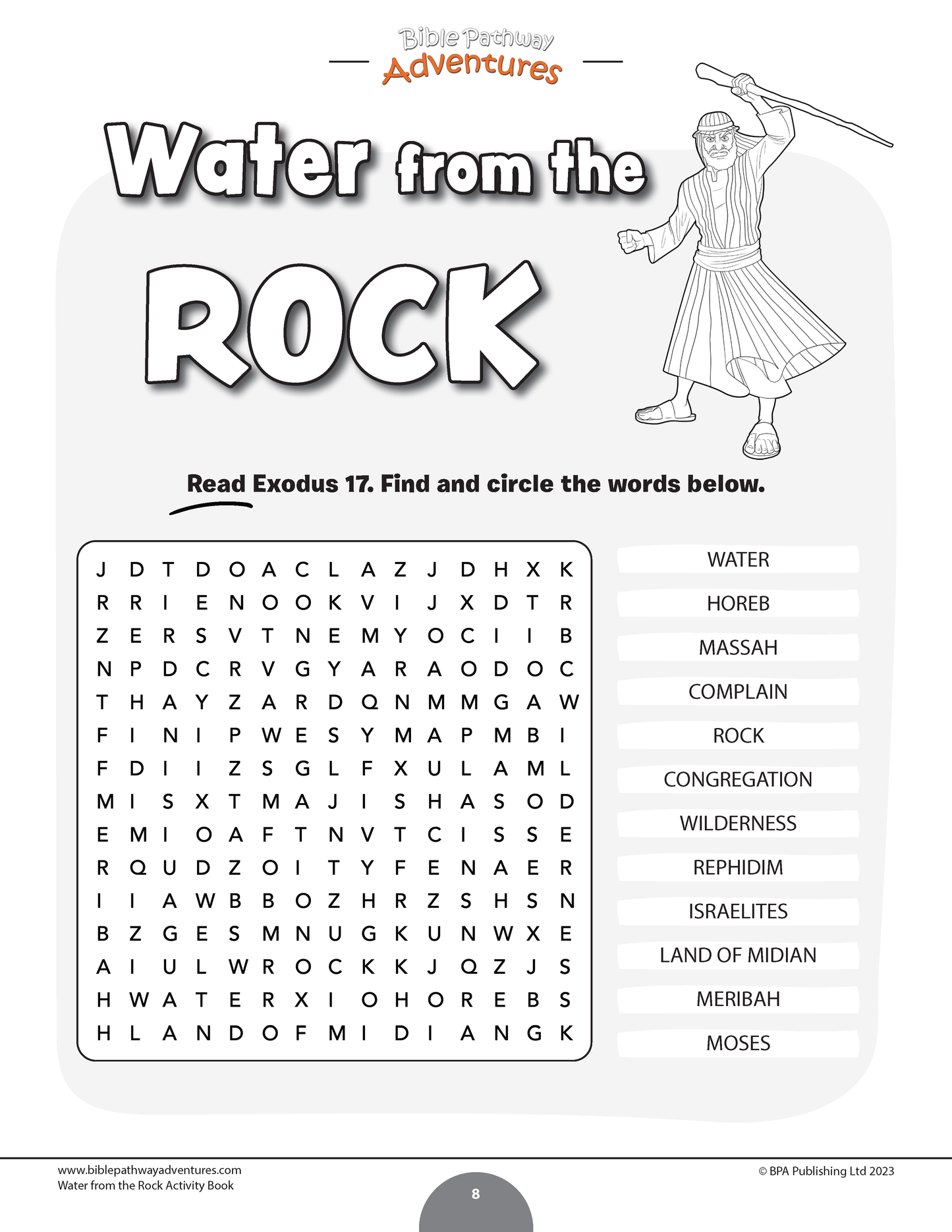 Water from the Rock Activity Book (PDF)