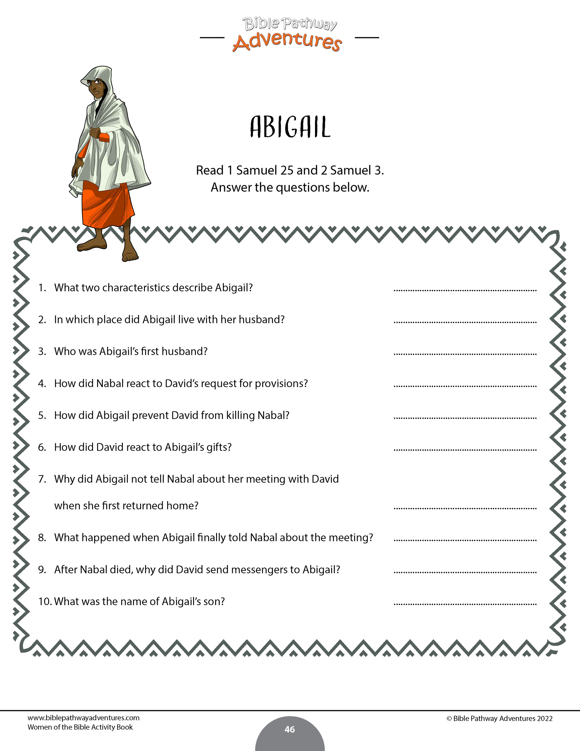 PAQUETE: Libros de actividades Hombres y Mujeres de la Biblia